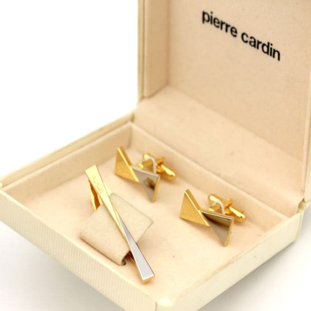 피에르가르뎅 A+,A등급 4.9cm 남자 명품 넥타이핀 커프스 세트