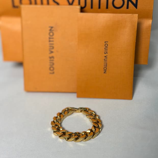 루이비통 체인링크 브레이슬릿 골드