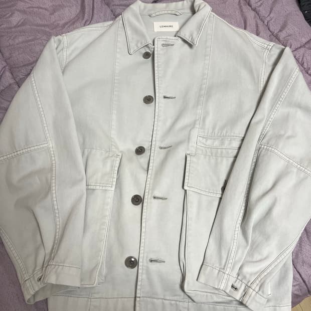 르메르 박시자켓 23ss 스노우그레이