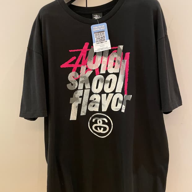 2000s Stussy Old Skool T Shirt Size L