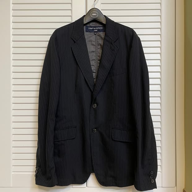 AD 2014 comme des garçons homme 퍼커링 블레이저