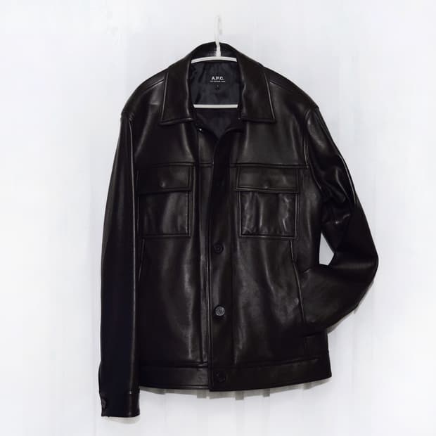 신품급) 아페쎄 (A.P.C) 저스틴 레더 트러커 자켓 (100+)