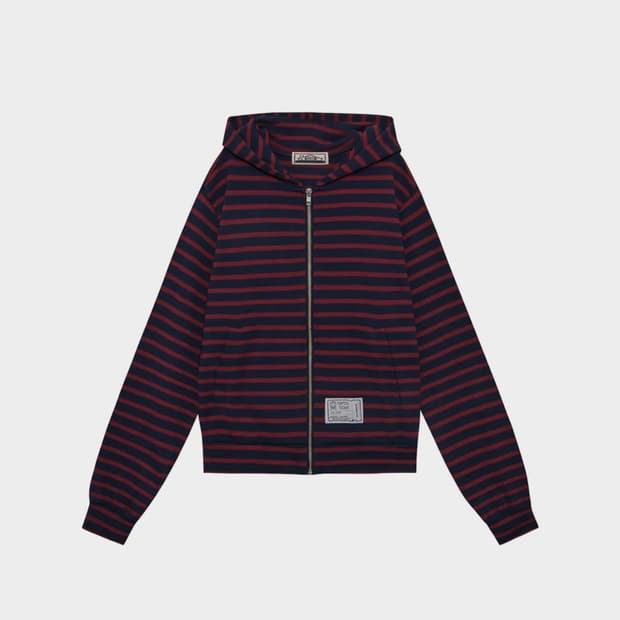 saros stripe zip-up - Red(1)