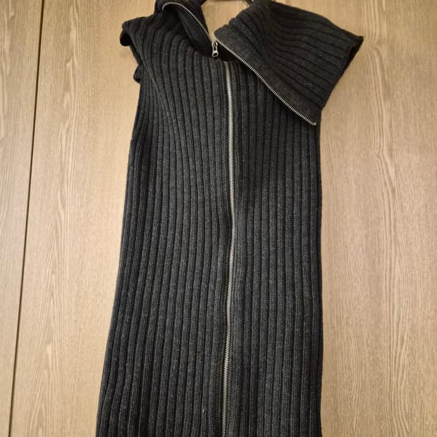 롱지퍼 니트베스트