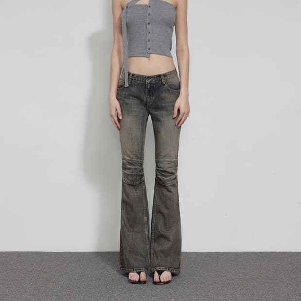 KNEE POINT VINTAGE BOOTCUT, BLUE (S사이즈)