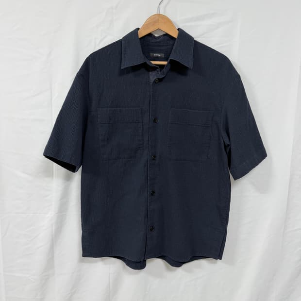 [한섬] 시스템옴므 시어서커 반팔 셔츠