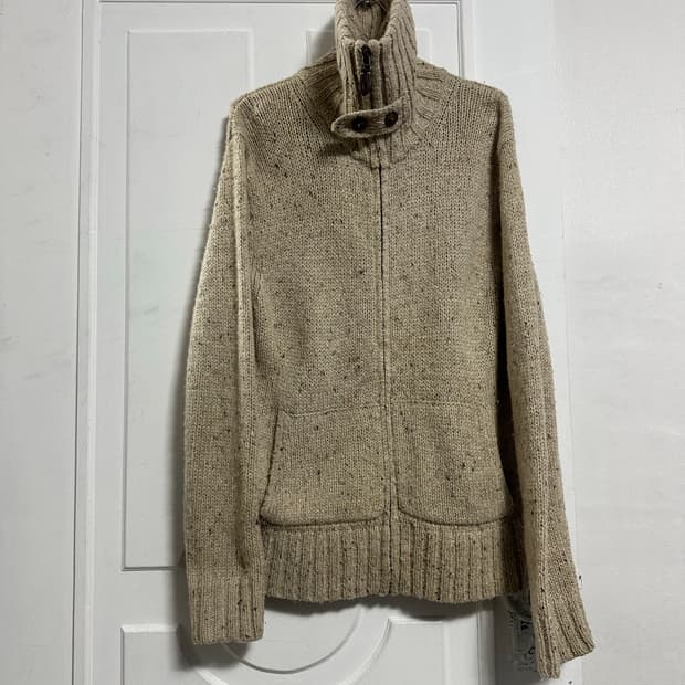 폴로 랄프로렌 알파카 블렌드 하이넥 집업