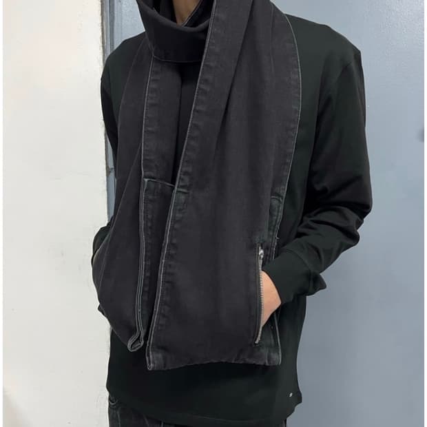 플라스틱프로덕트 MPa DENIM MUFFLER (BLACK) 머플러