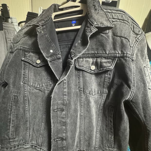 이지갭 흑청 데님자켓 small usa