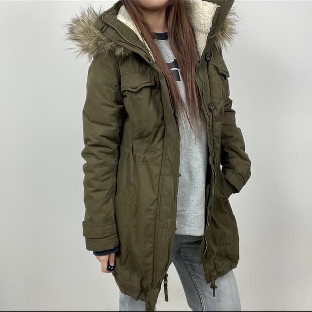 아베크롬비 야상 카키 자켓