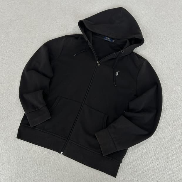폴로 랄프로렌 블랙 후드집업 L