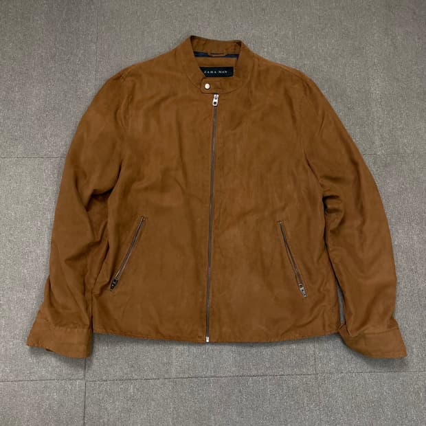 zara 자라 스웨이드 블루종 자켓 L