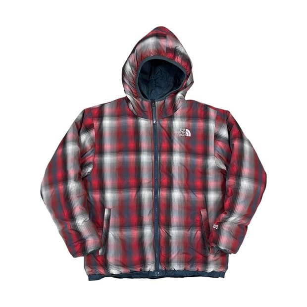 [The North Face] 노스페이스 리버시블 체크 패딩