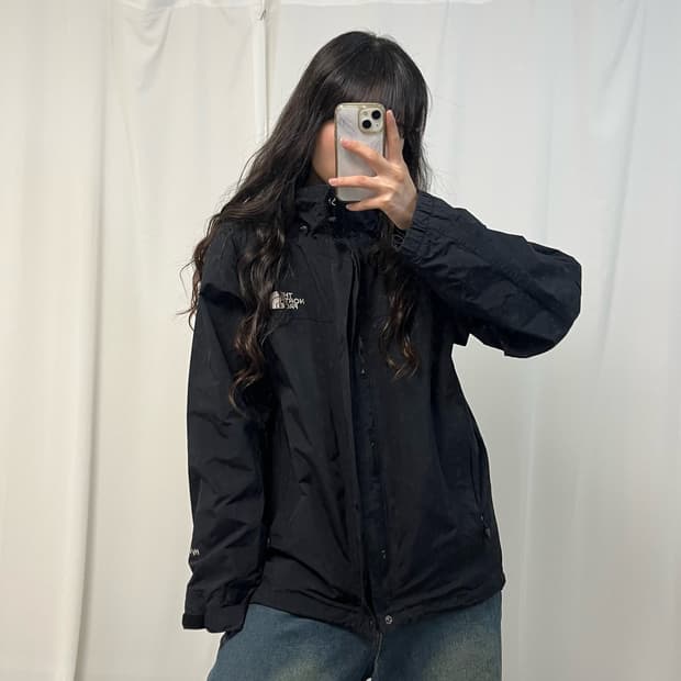 The North Face black windbreaker
