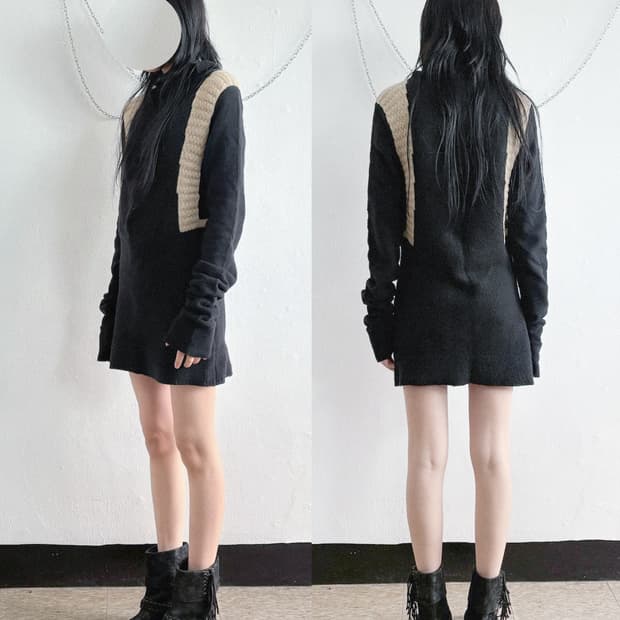 릭오웬스 16FW 마스토돈 롱 니트 탑