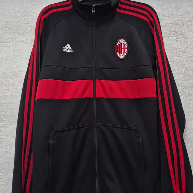 아디다스 AC 밀란 검빨 트랙 자켓 / 100(정품)