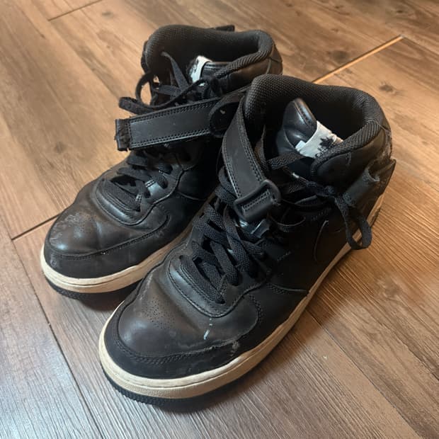 나이키 에어포스1 하이 스투시 블랙