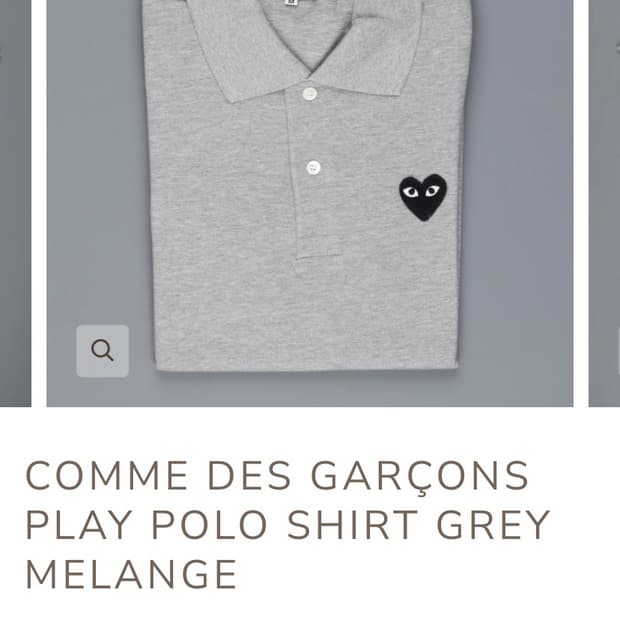 Comme des Garçons Play 반팔 폴로 셔츠