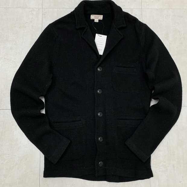 Wallace&Barnes 블랙 가디건 자켓 