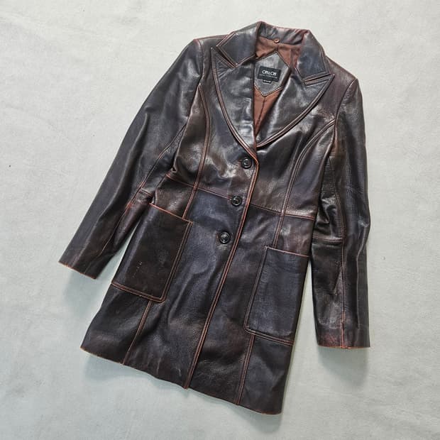 85-94 온앤온 여성 양가죽 롱 자켓 0408Y