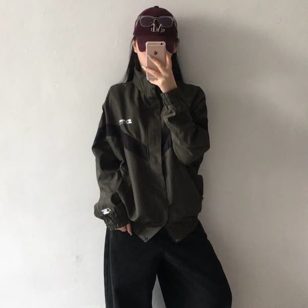 스타터 배색 바람막이