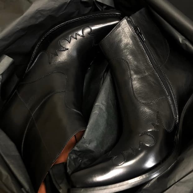 SS20 베트멍 BLOCK HEEL BOOTS 38