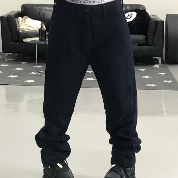 엔지니어드 가먼츠 네이비 울 팬츠