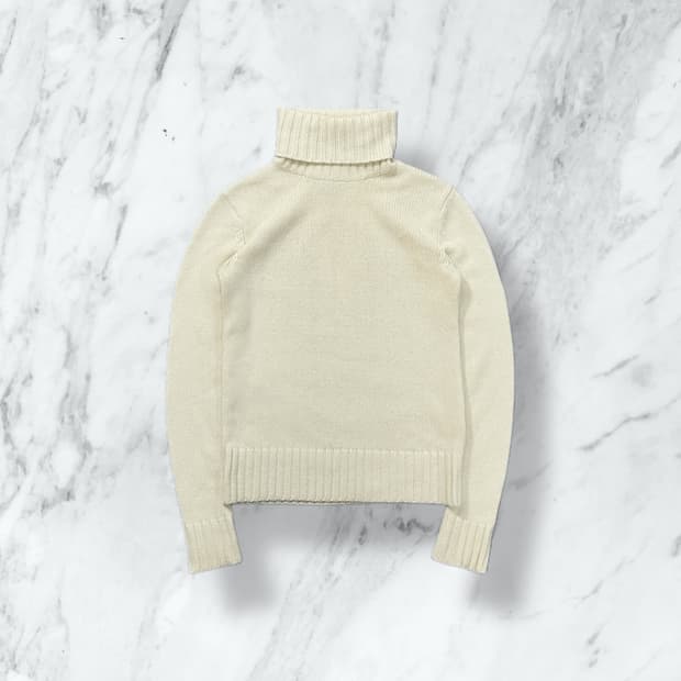 랄프로렌 아이보리 폴라 니트 