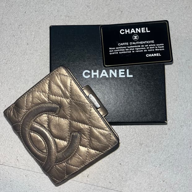 Chanel 샤넬 캉봉 라인 월렛 깜봉 반지갑
