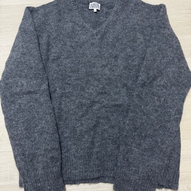 공용[L] 마리떼프랑소와저버 브이넥 알파카 풀오버니트