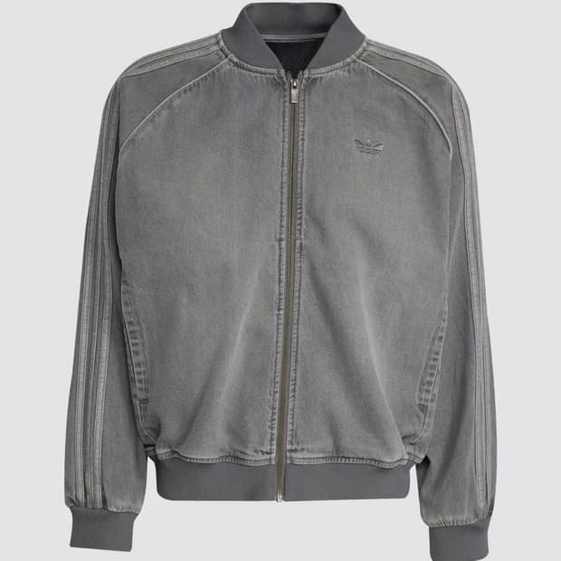 아디다스 SST 루즈 데님 블랙 워시 자켓 M