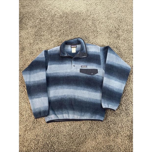 00s 파타고니아 신칠라 스냅-T 네이비/블루 그래데이션 빈티지