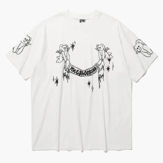 나이스고스트클럽 HEAVENLY BEAR ANGEL BIG BIG TEE