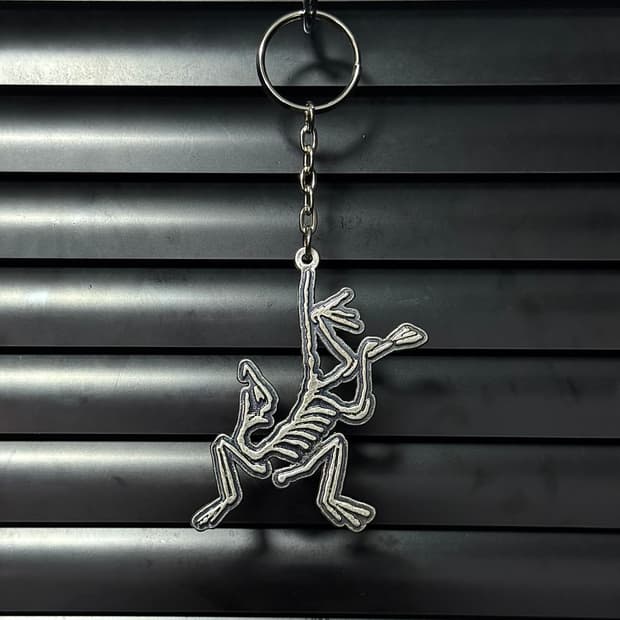 아크테릭스 시조새 자동차 키링 열쇠고리 키홀더 엔틱 고프코어 흑니켈 신주