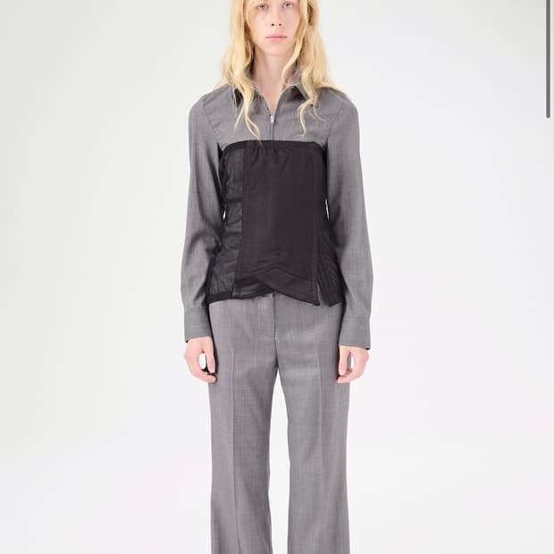 아워레가시 OBJECT CORSET BLACK REFUNED OXFORD