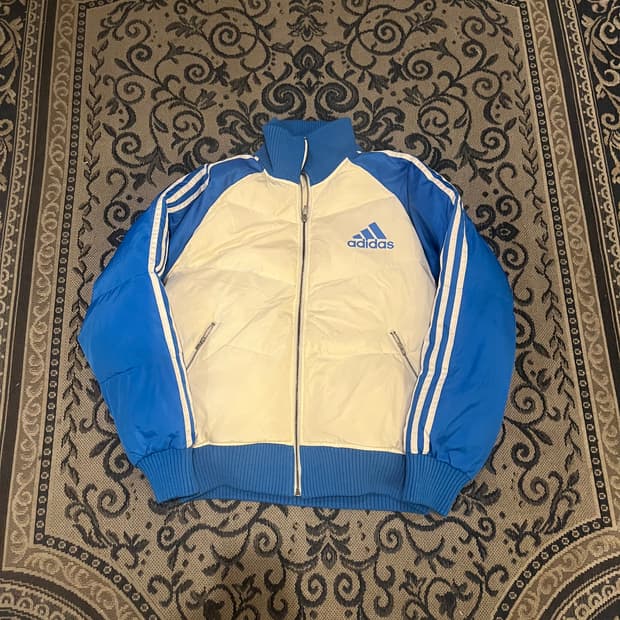 85 아디다스 화이트 트랙 패딩/W2239