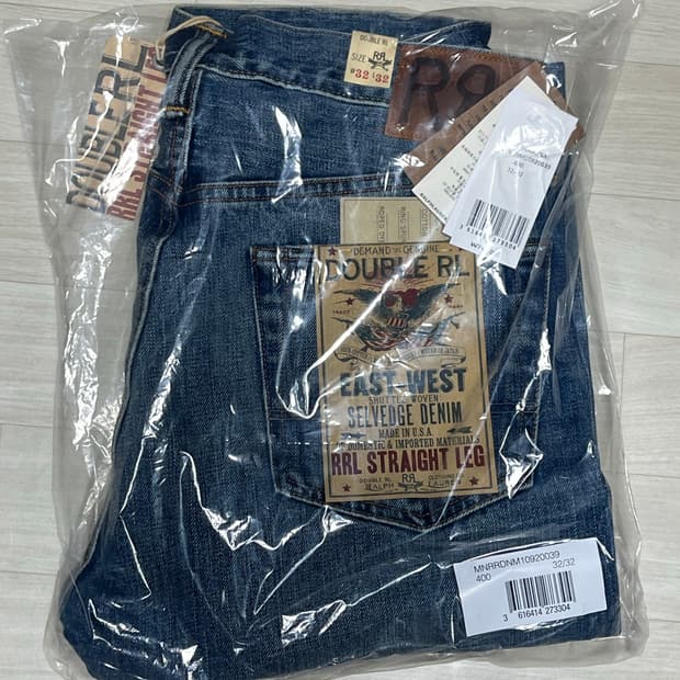 RRL 힐스뷰 스트레이트 셀비지 더블알엘