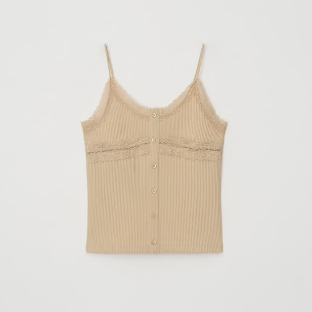 아뜰리에에디션 Lace Trim Sleeveless (apricot)