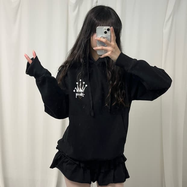 Stussy black Regal Crown hoodie