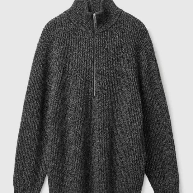 COS 릴랙스핏 니트 하프집업 S