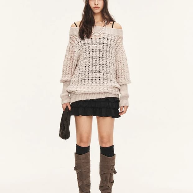 쓰리타임즈 멜로우 니트