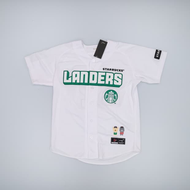 100 새상품 랜더스X스타벅스 반팔 0410H1