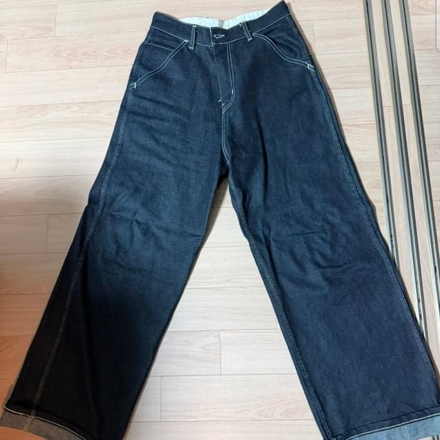 칼하트 데님 와이드 팬츠