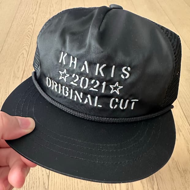 카키스 모자 매쉬캡(블랙)