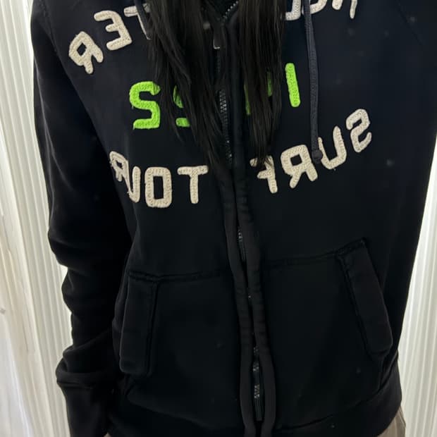 홀리스터 블랙 후드집업 m