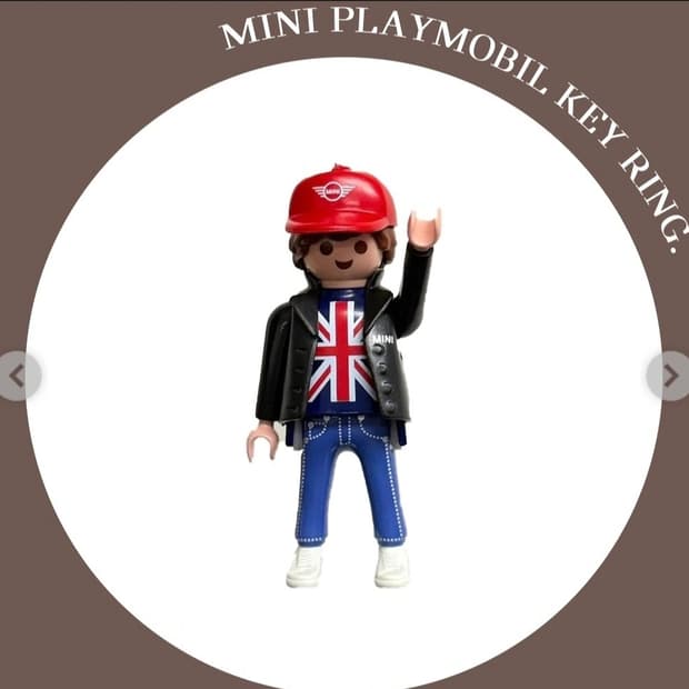 미니쿠퍼 플레이모빌 키링