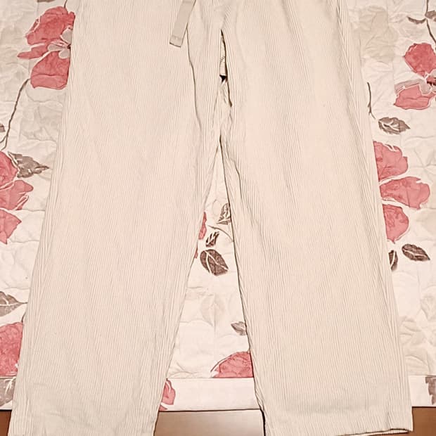 하이드아웃 와이드 코듀로이팬츠 32인치 기장98