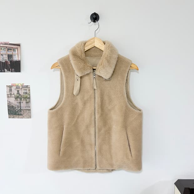 [L] 시어링 베스트 무스탕조끼 