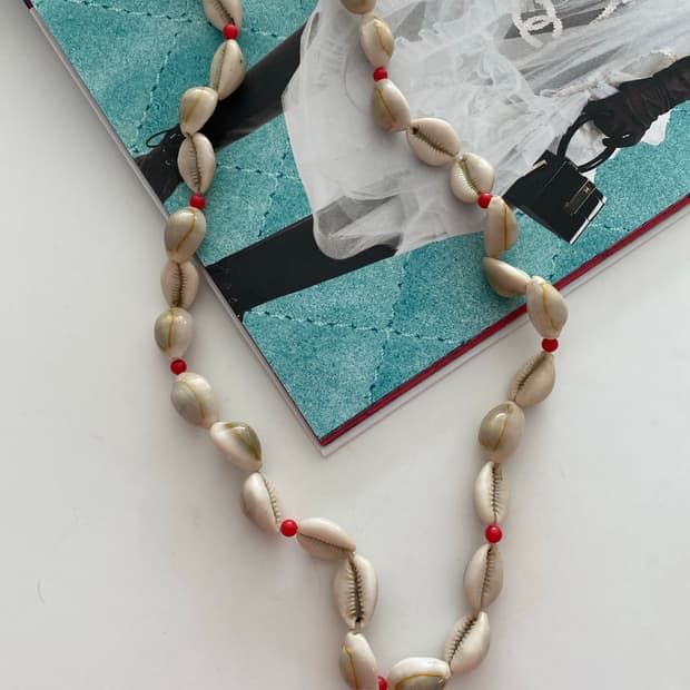 빈티지 카우리쉘 목걸이 보헤미안 주얼리