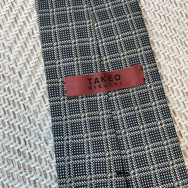 타케오키쿠치 체크 넥타이  J03629